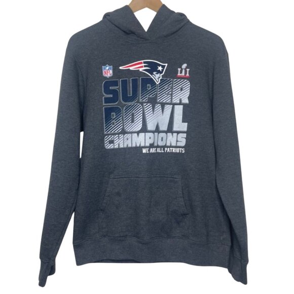 NFL PRO LINE | Unisex Gray Superbowl 52 New England Patriots Hoodie | Size XL - Picture 1 of 11